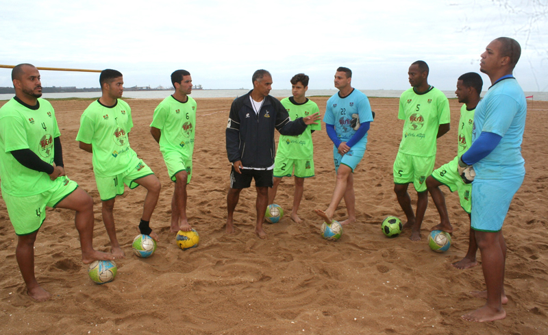 Preparação física e experiência são as armas de Marechal em busca do tri do Estadual de Beach Soccer