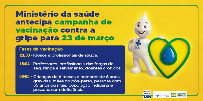 A Secretaria de Saúde estabeleceu nova parceria com a Escola Atual de Águas  Claras na campanha da gripe contra Influenza. - DFÁguasClaras