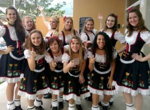 A Banda Pommern Mekas, de Santa Maria de Jetibá, é formada por 11 mulheres musicistas