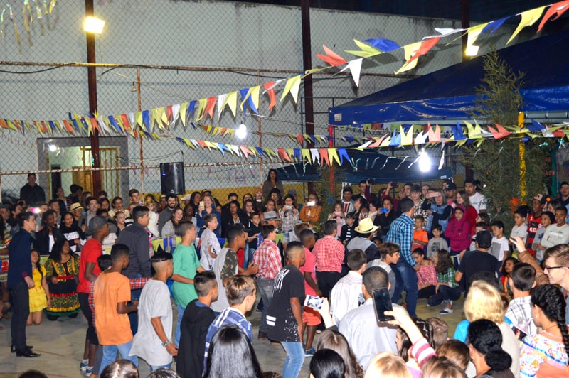 Festa Folclórica da EMEF Mauro José Christo, na sede, em Marechal Floriano