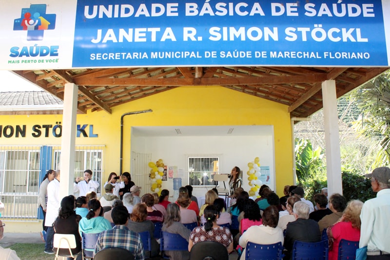 Dezenas de pessoas participaram de uma ação do projeto “Saúde em Movimento”, desenvolvido pela Equipe de Estratégia de Saúde da Família (ESF) da Unidade Básica de Saúde Janeta R. Simon Stöckl, em Santa Maria de Marechal.