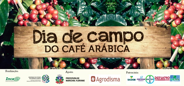 Banner dia de campo do café arábica em Marechal Floriano
