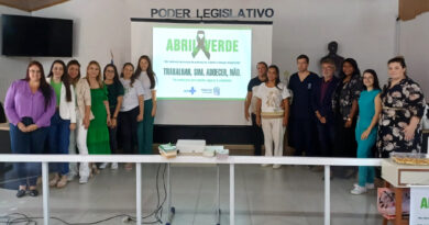 Secretaria de Saúde realiza ação para enfatizar a Campanha do Abril Verde 2024