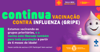 Secretaria de Saúde amplia vacinação contra gripe a partir de 6 meses de idade em Marechal Floriano