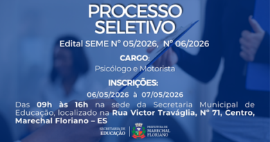 Processo Seletivo Educação.