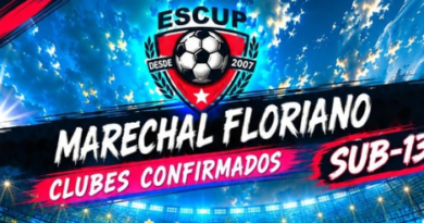 Marechal Floriano recebe a 20ª edição da ESCUP Sub-13